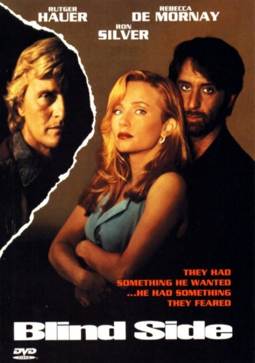 DVD cover of "Blind Side" thriller movie featuring Rutger Hauer and Rebecca De Mornay, from FilmClassicsOnDVD.