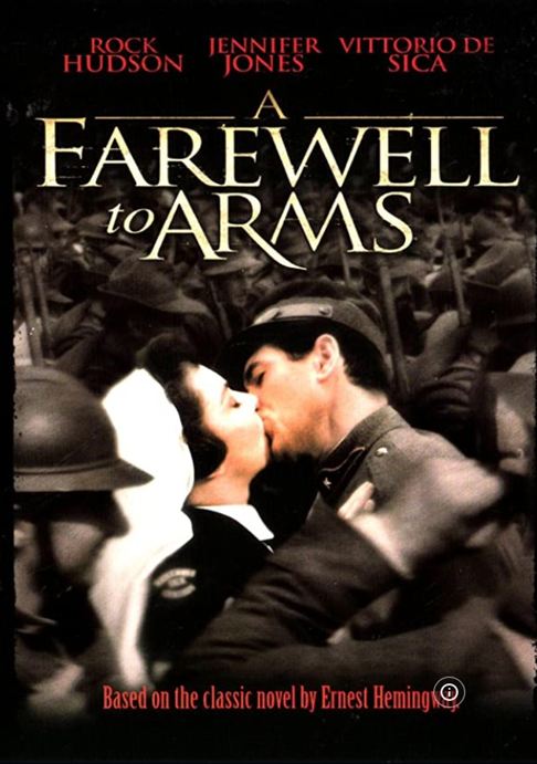 DVD cover of "Farewell to Arms" featuring Rock Hudson and Jennifer Jones, a classic drama film from FilmClassics on DVD.