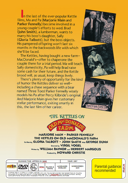 The Kettles On Old MacDonald's Farm on DVD, Comedy, Marjorie Main, Parker Fennelly