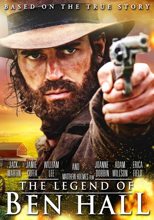 The Legend of Ben Hall DVD featuring action scenes with Jack Martin and Jamie Coffa, from FilmClassicsOnDVD.