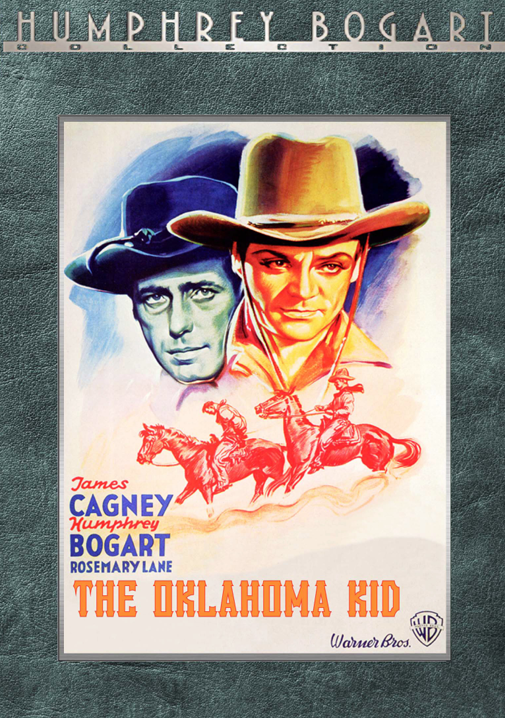 DVD cover of The Oklahoma Kid featuring James Cagney and Humphrey Bogart, action movie from FilmClassicsOnDVD.