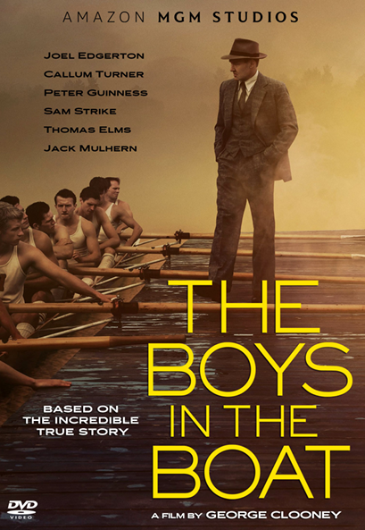 DVD cover of The Boys in the Boat drama movie starring Joel Edgerton and Callum Turner, from FilmClassicsOnDVD.