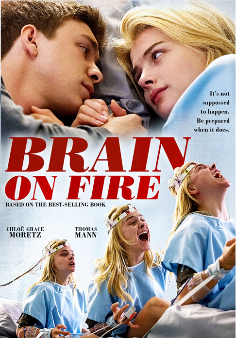 DVD cover of Brain on Fire drama featuring Chloë Grace Moretz and Thomas Mann, from FilmClassicsOnDVD.