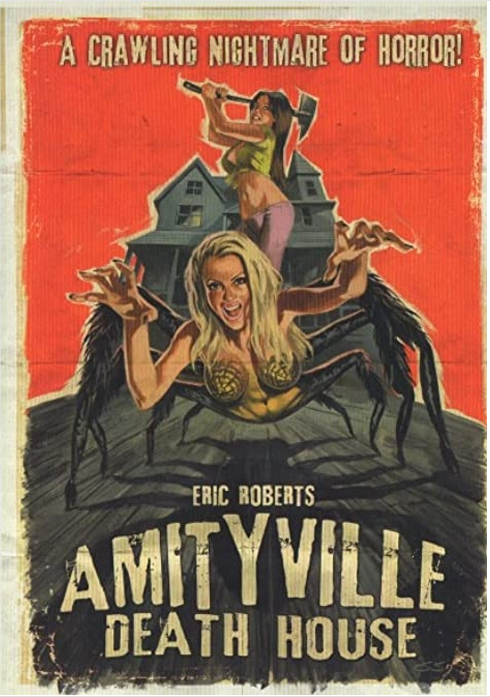 Screenshot from the horror DVD Amityville Death House featuring Kyrsten St. Pierre and Michael Merchant, part of FilmClassics on DVD.