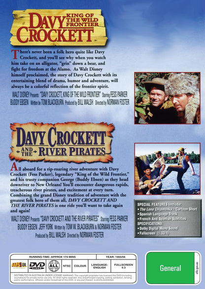Davy Crockett : King of the Wild Frontier / Davy Crockett and the River Pirates