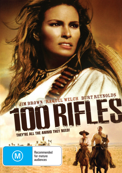 Buy Online 100 Rifles (1969) - DVD - Jim Brown, Raquel Welch | Best Shop for Old classic and hard to find movies on DVD - Timeless Classic DVD