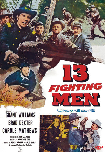 Buy Online 13 Fighting Men (1960) - DVD -  Grant Williams, Brad Dexter | Best Shop for Old classic and hard to find movies on DVD - Timeless Classic DVD