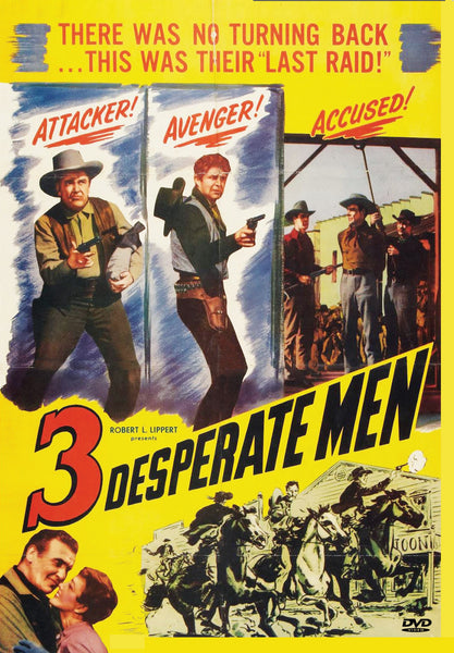 Buy Online Three Desperate Men (1951) - DVD -  Preston Foster, Jim Davis | Best Shop for Old classic and hard to find movies on DVD - Timeless Classic DVD