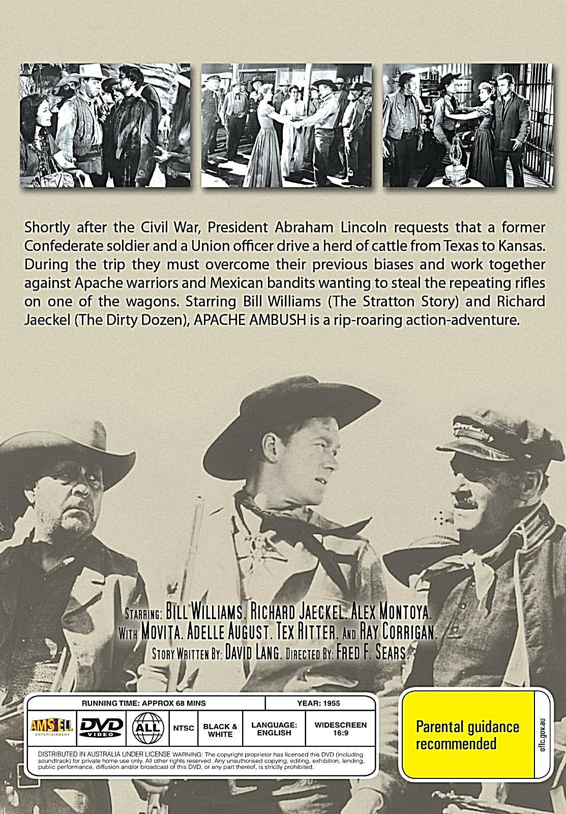 Buy Online APACHE AMBUSH Bill Williams  Richard Jaeckel  Western - DVD | Best Shop for Old classic and hard to find movies on DVD - Timeless Classic DVD
