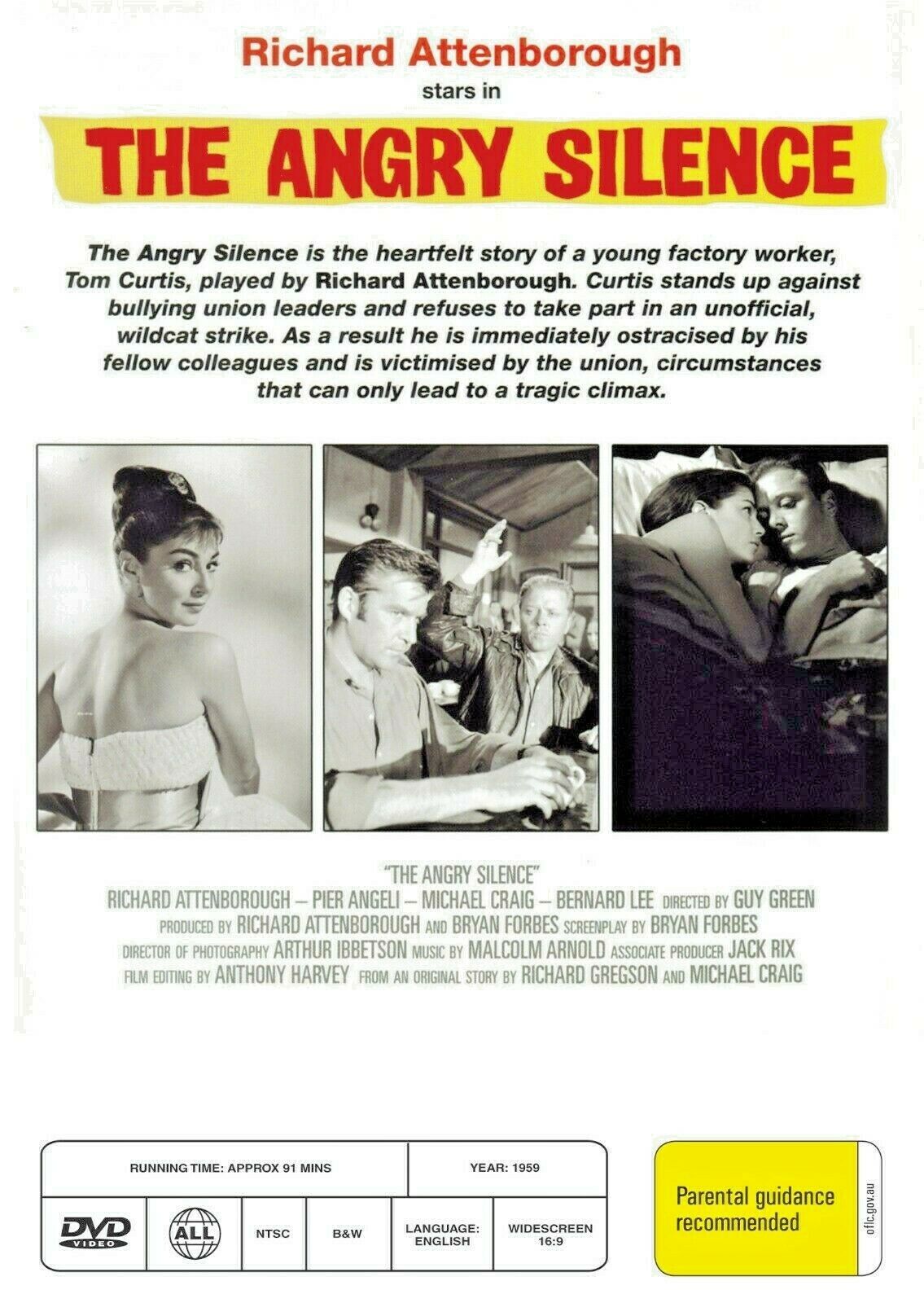 Buy Online The Angry Silence (1960) - DVD  - Richard Attenborough, Pier Angeli | Best Shop for Old classic and hard to find movies on DVD - Timeless Classic DVD