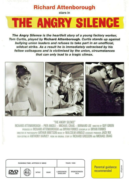 Buy Online The Angry Silence (1960) - DVD  - Richard Attenborough, Pier Angeli | Best Shop for Old classic and hard to find movies on DVD - Timeless Classic DVD
