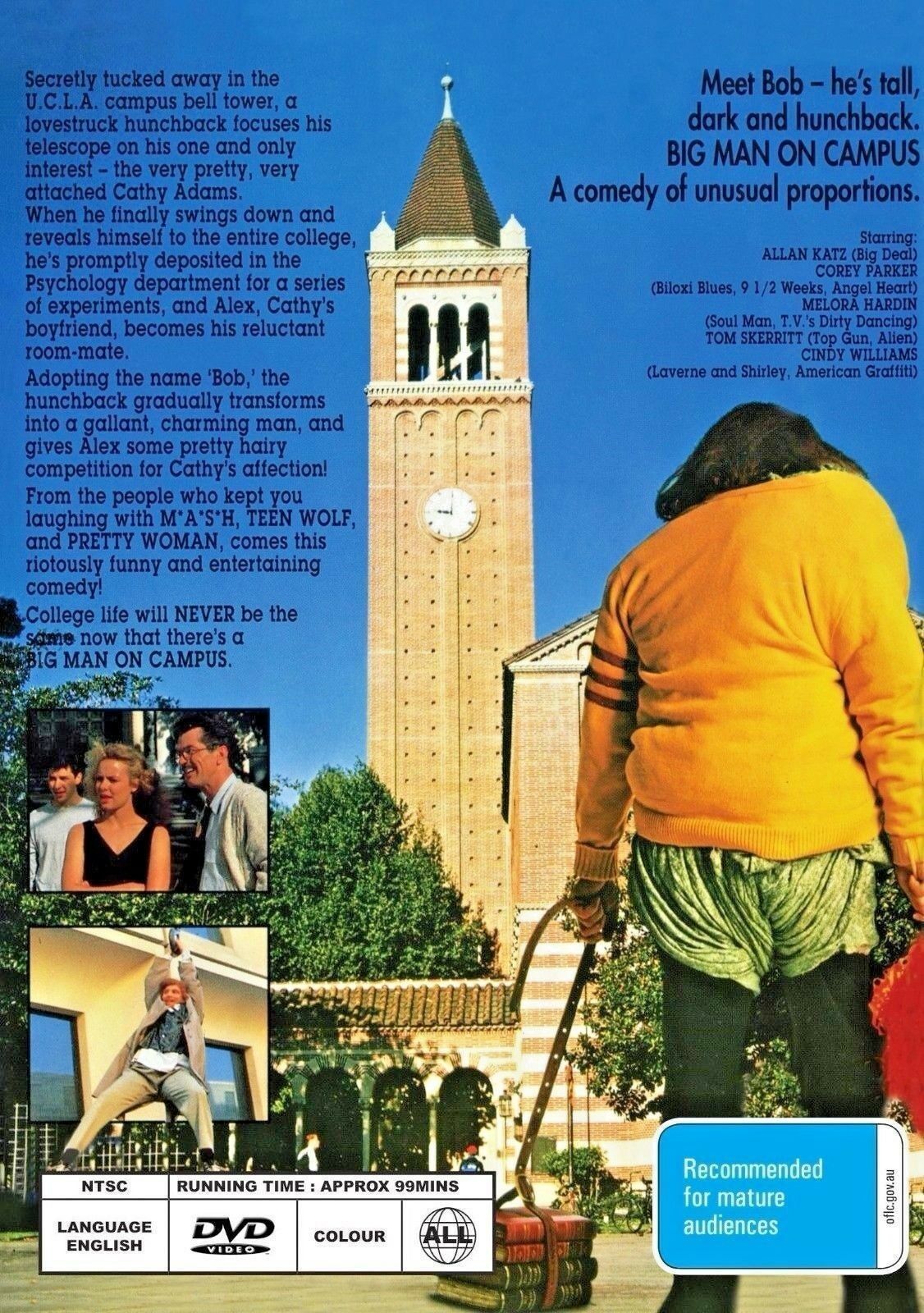 Buy Online Big Man On Campus   Corey Parker  Cindy Williams  80's Cult Comedy FREE POST | Best Shop for Old classic and hard to find movies on DVD - Timeless Classic DVD