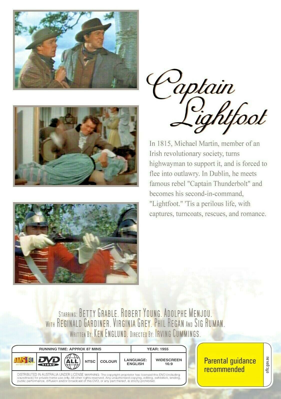 Buy Online Captain Lightfoot (1955) - DVD  - Rock Hudson, Barbara Rush | Best Shop for Old classic and hard to find movies on DVD - Timeless Classic DVD