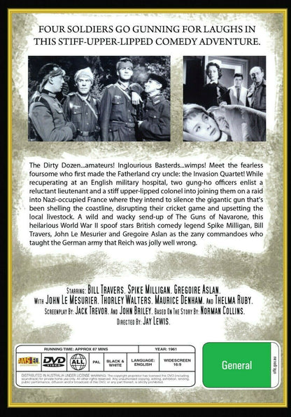 Buy Online Invasion Quartet (1961) - DVD - NEW - Bill Travers, Spike Milligan | Best Shop for Old classic and hard to find movies on DVD - Timeless Classic DVD