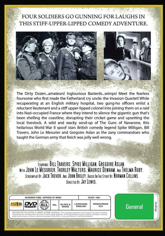 Buy Online Invasion Quartet (1961) - DVD - NEW - Bill Travers, Spike Milligan | Best Shop for Old classic and hard to find movies on DVD - Timeless Classic DVD