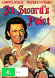 Buy Online At Sword's Point (1953) - DVD - Cornel Wilde, Maureen O'Hara | Best Shop for Old classic and hard to find movies on DVD - Timeless Classic DVD