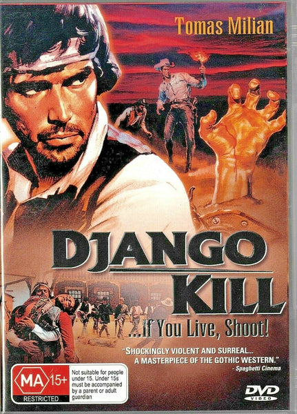 Buy Online Django Kill... If You Live, Shoot! - REGION 4  DVD - Tomas Milian | Best Shop for Old classic and hard to find movies on DVD - Timeless Classic DVD
