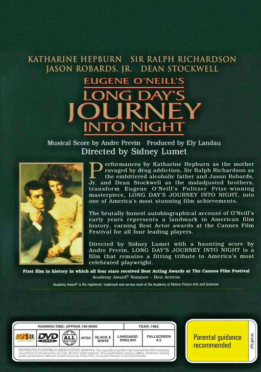 Buy Online Long Day's Journey Into Night (1962) - DVD - NEW - Katharine Hepburn | Best Shop for Old classic and hard to find movies on DVD - Timeless Classic DVD