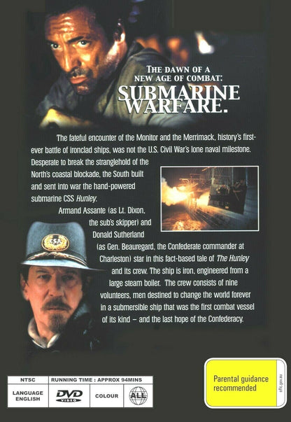 Buy Online The Hunley  - DVD - Donald Sutherland | Best Shop for Old classic and hard to find movies on DVD - Timeless Classic DVD
