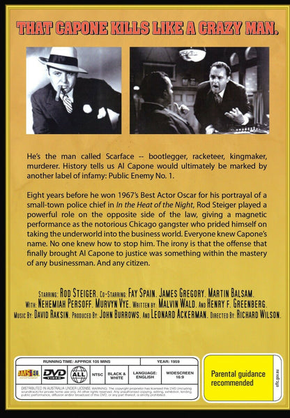 Buy Online Al Capone - DVD - Rod Steiger | Best Shop for Old classic and hard to find movies on DVD - Timeless Classic DVD