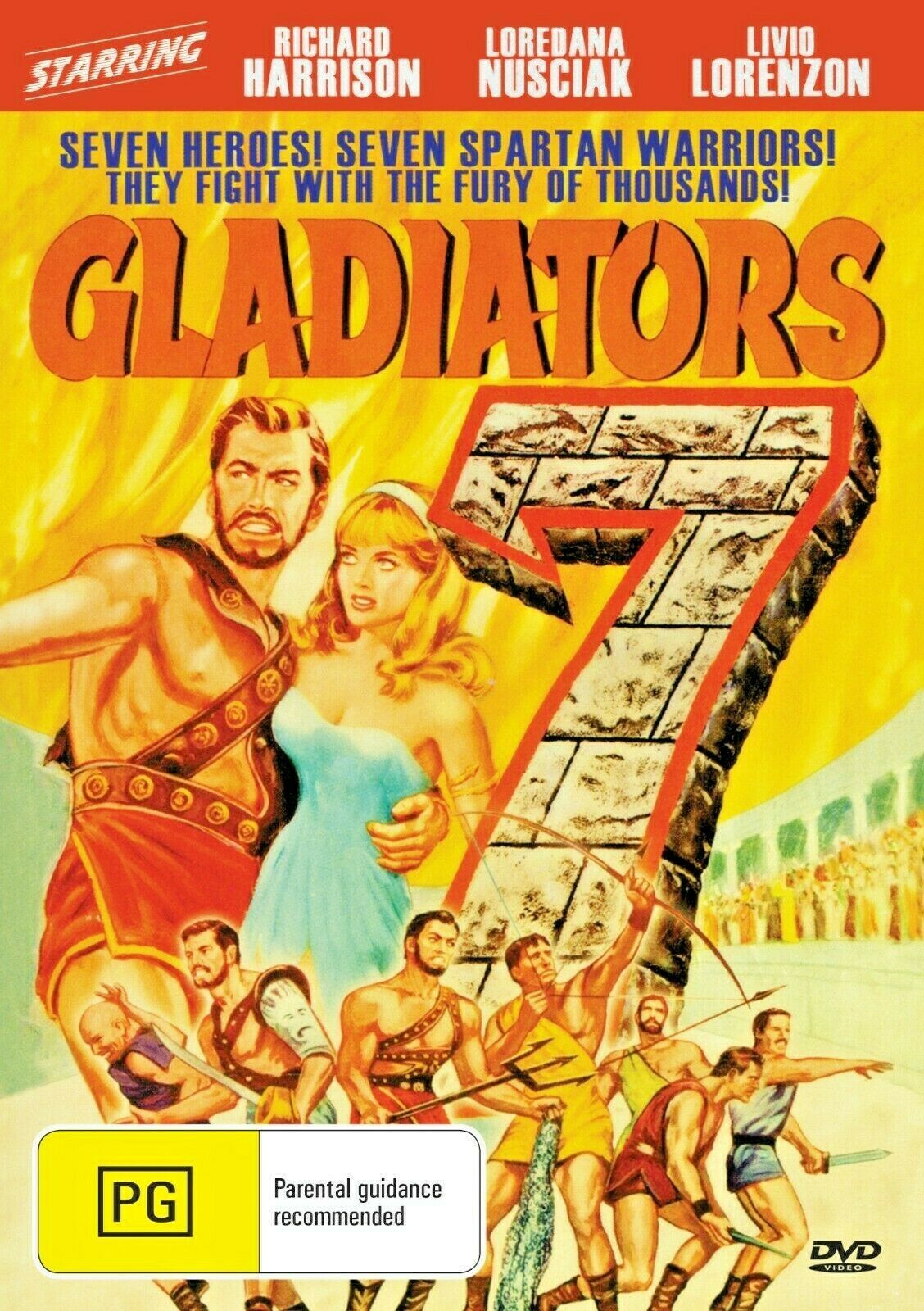 Buy Online Gladiators 7 (1962) - DVD - NEW - Richard Harrison, Loredana Nusciak | Best Shop for Old classic and hard to find movies on DVD - Timeless Classic DVD