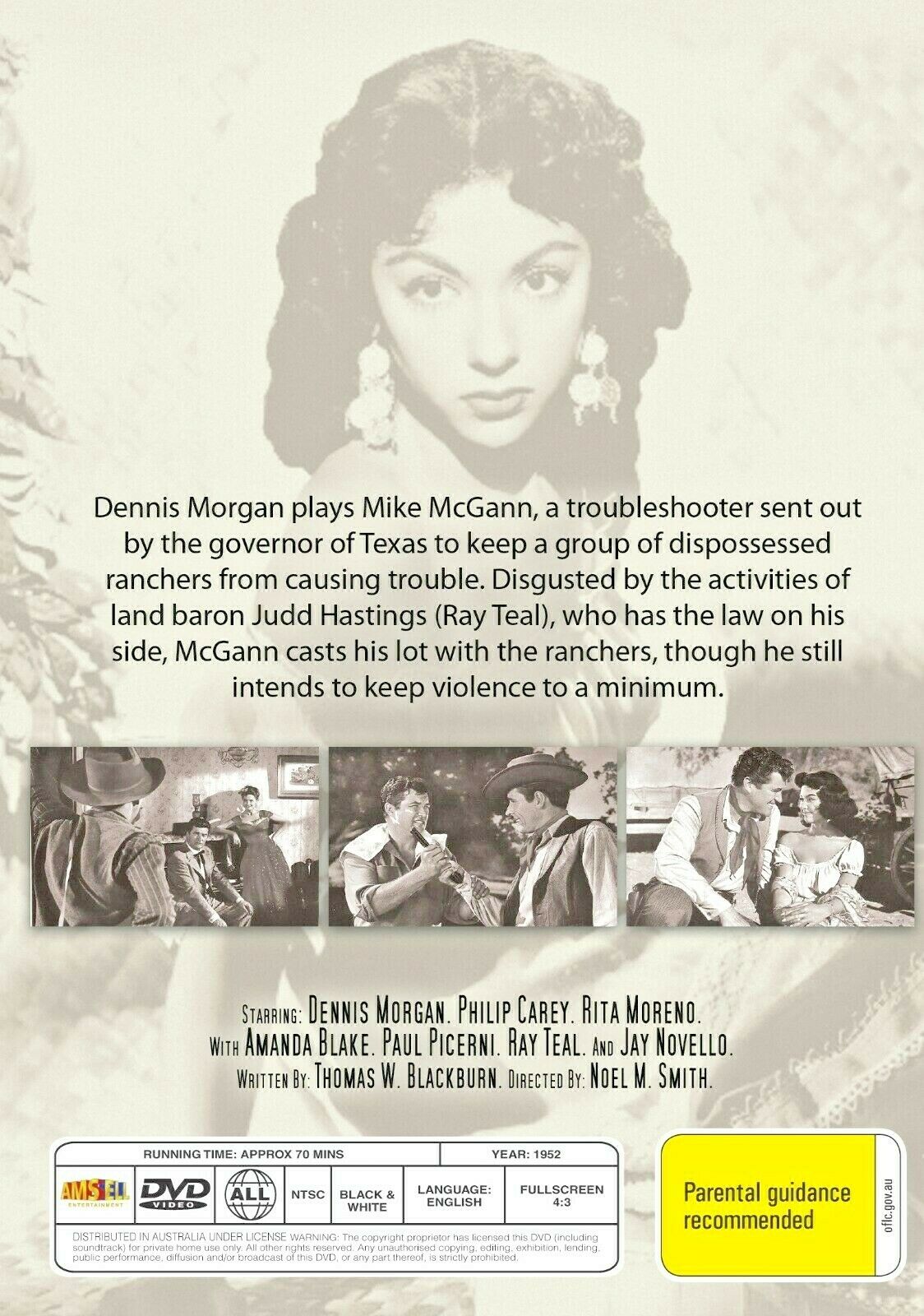 Buy Online Cattle Town (1952) - DVD - Dennis Morgan, Philip Carey - WESTERN | Best Shop for Old classic and hard to find movies on DVD - Timeless Classic DVD