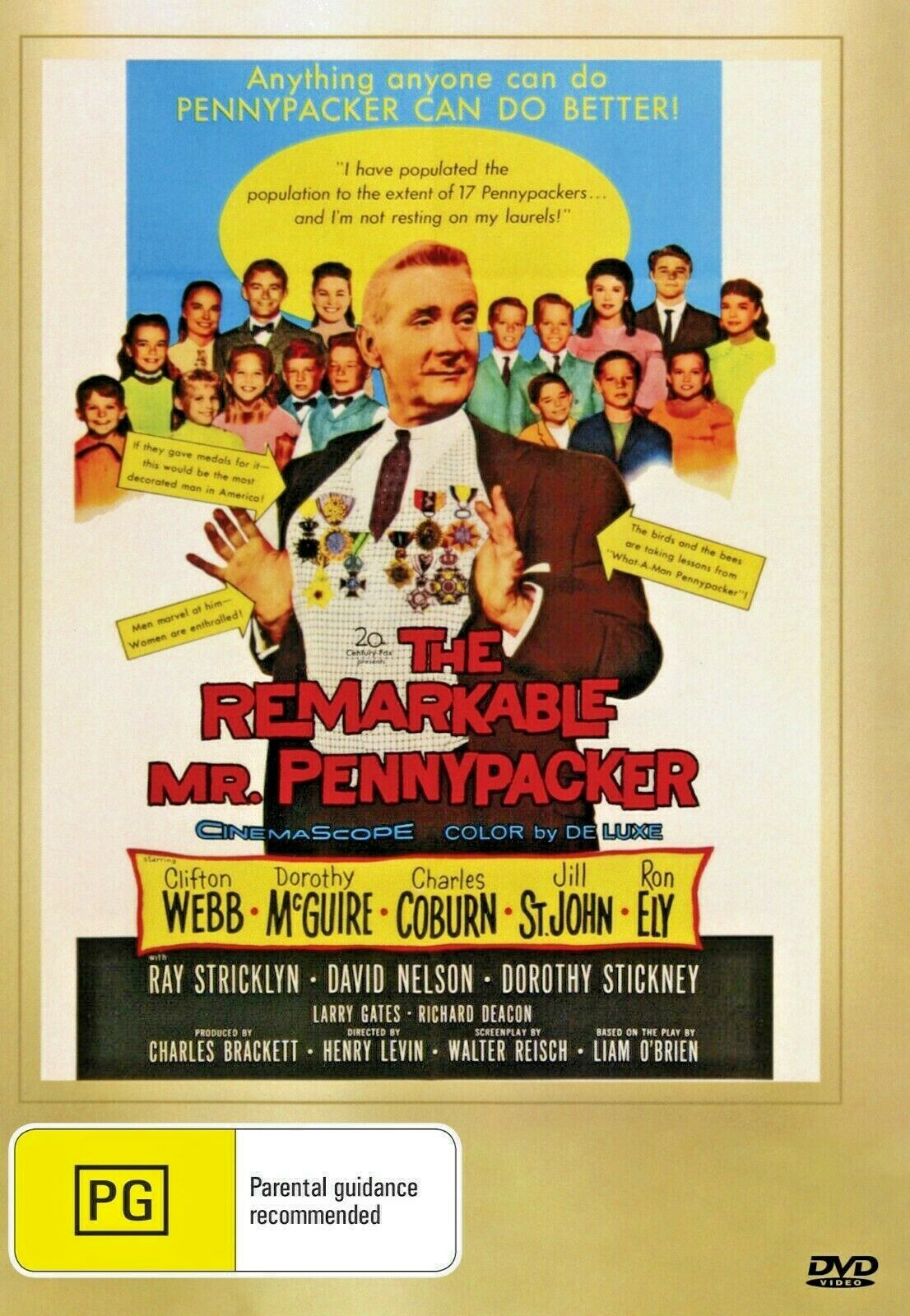 Buy Online The Remarkable Mr. Pennypacker (1970) - DVD  - Clifton Webb, Dorothy McGuire | Best Shop for Old classic and hard to find movies on DVD - Timeless Classic DVD