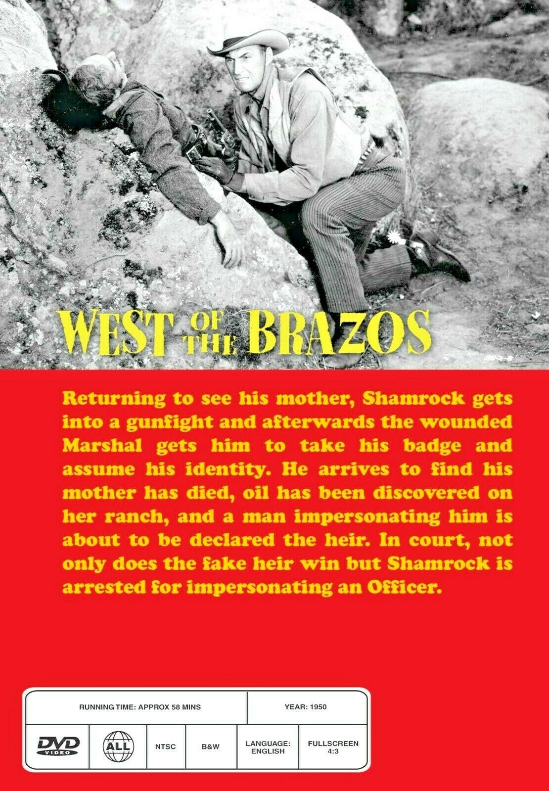 Buy Online West of the Brazos (1950) - DVD  - James Ellison, Russell Hayden | Best Shop for Old classic and hard to find movies on DVD - Timeless Classic DVD
