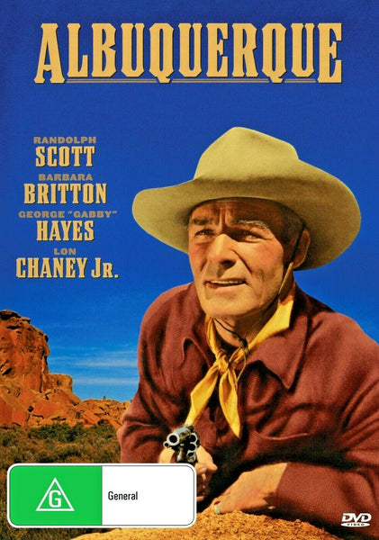 Buy Online Albuquerque (1948)- DVD - NEW - Randolph Scott, Barbara Britton - WESTERN | Best Shop for Old classic and hard to find movies on DVD - Timeless Classic DVD