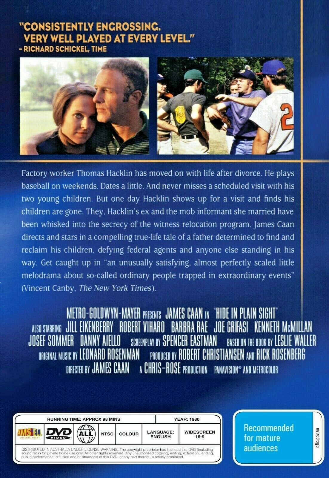 Buy Online Hide in Plain Sight (1980) - DVD - NEW - James Caan | Best Shop for Old classic and hard to find movies on DVD - Timeless Classic DVD