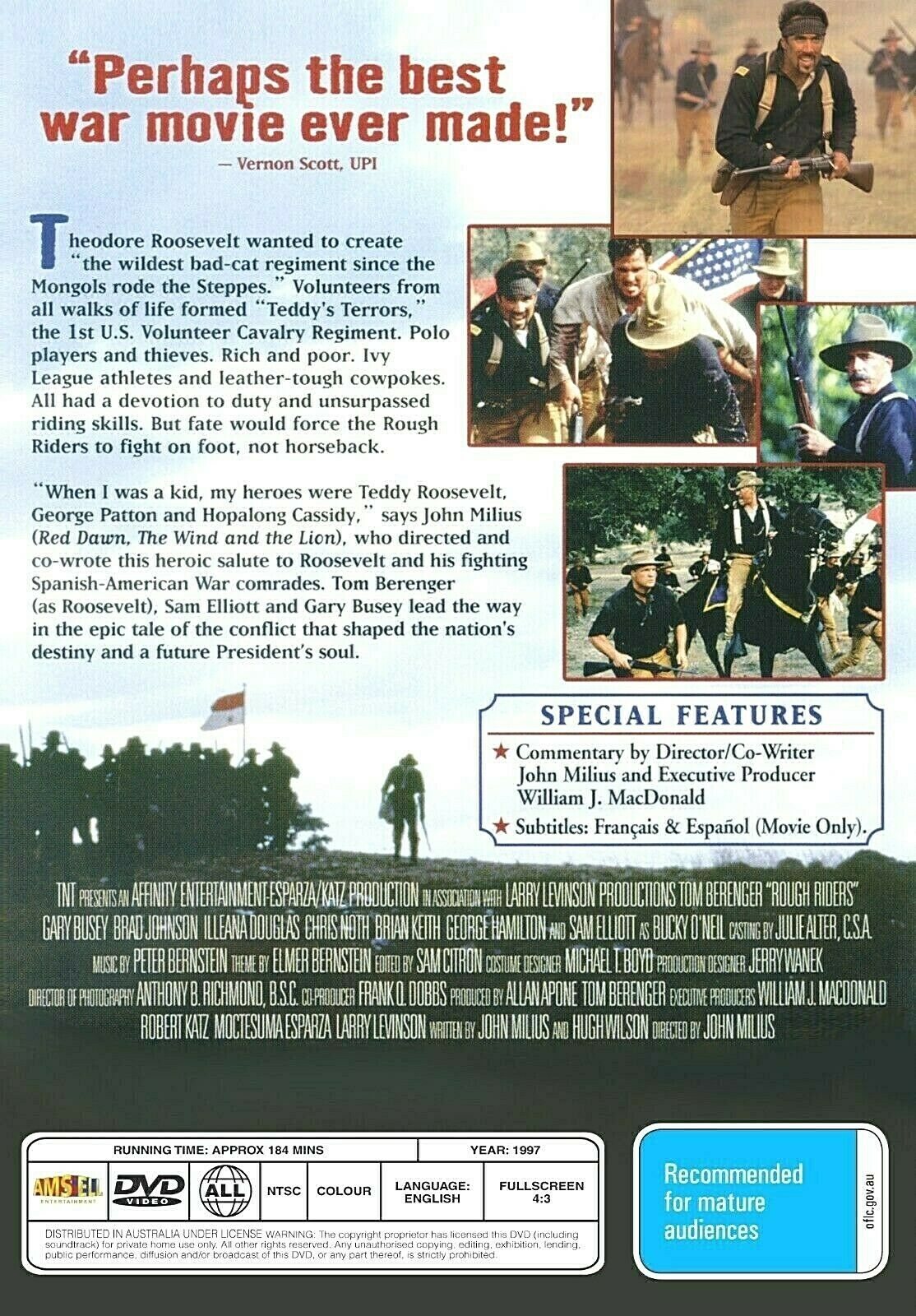 Buy Online Rough Riders - DVD - Tom Berenger, Sam Elliott | Best Shop for Old classic and hard to find movies on DVD - Timeless Classic DVD