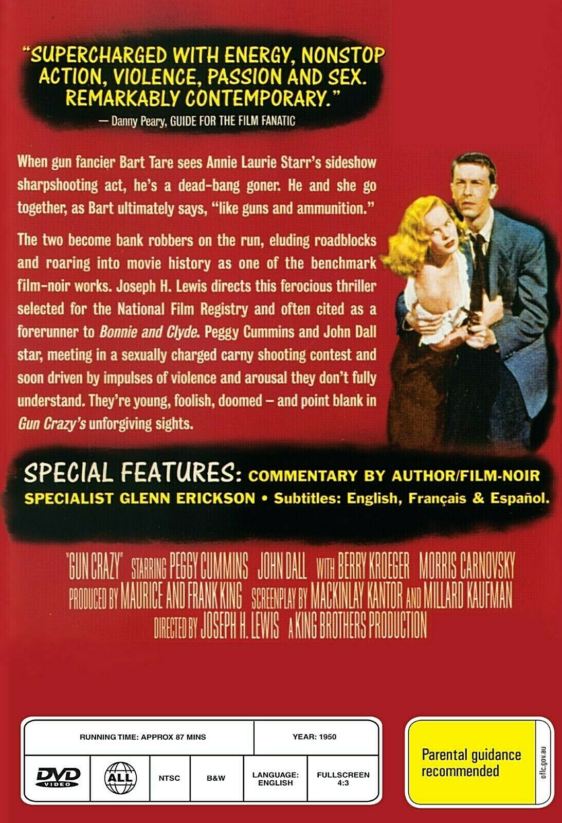 Buy Online Gun Crazy - DVD - John Dall, Peggy Cummins  - WESTERN | Best Shop for Old classic and hard to find movies on DVD - Timeless Classic DVD