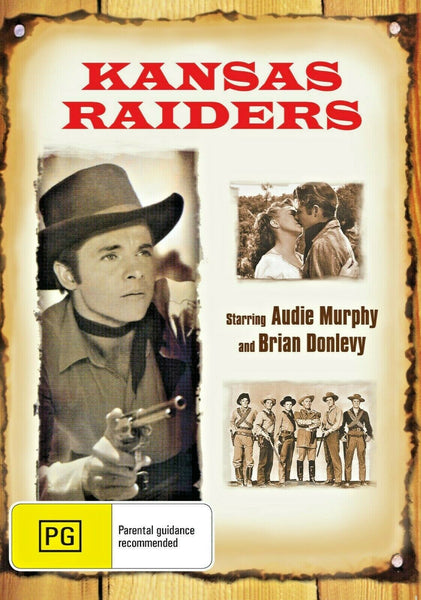 Buy Online Kansas Raiders - DVD - Audie Murphy, Brian Donlevy  - WESTERN | Best Shop for Old classic and hard to find movies on DVD - Timeless Classic DVD