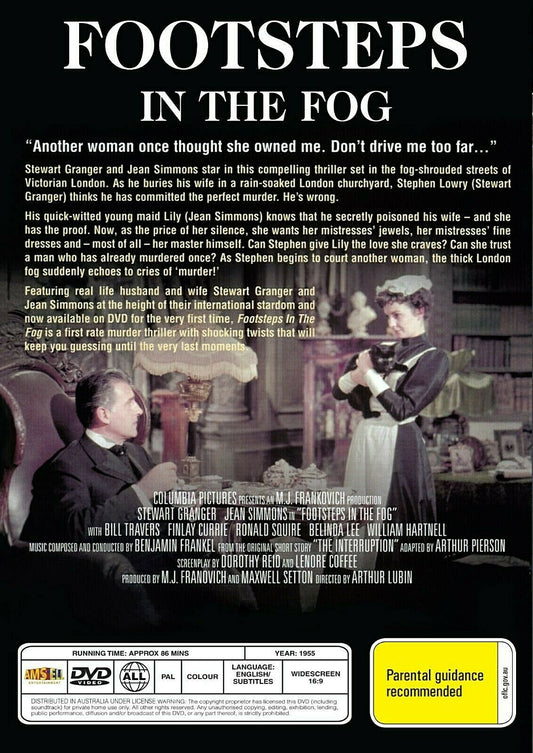 Buy Online Footsteps in the Fog  -  DVD - Stewart Granger, Jean Simmons | Best Shop for Old classic and hard to find movies on DVD - Timeless Classic DVD