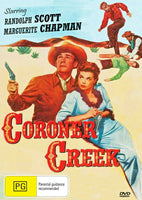 Buy Online Coroner Creek (1948) - DVD  - Randolph Scott, Marguerite Chapman - WESTERN | Best Shop for Old classic and hard to find movies on DVD - Timeless Classic DVD