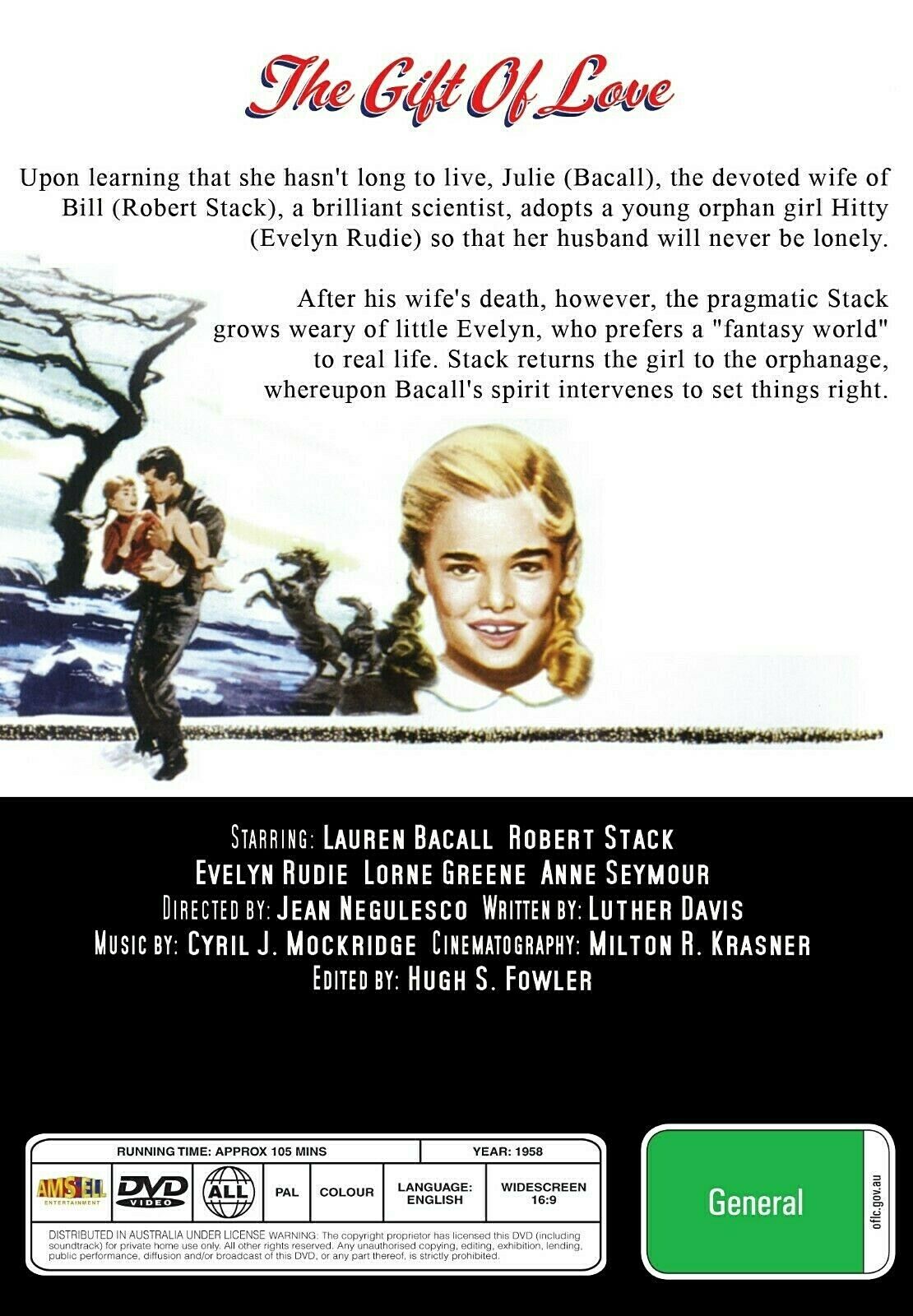 Buy Online The Gift of Love - DVD - Lauren Bacall, Robert Stack | Best Shop for Old classic and hard to find movies on DVD - Timeless Classic DVD