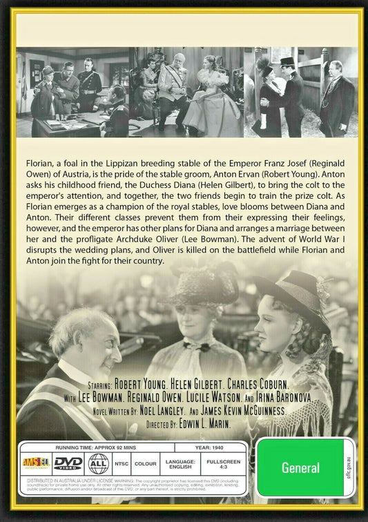 Buy Online Florian (1940) - DVD  - Robert Young, Helen Gilbert | Best Shop for Old classic and hard to find movies on DVD - Timeless Classic DVD
