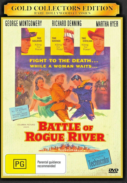 Buy Online Battle of Rogue River (1954)- DVD - George Montgomery, Richard Denning - WESTERN | Best Shop for Old classic and hard to find movies on DVD - Timeless Classic DVD
