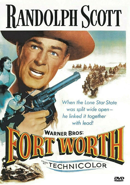 Buy Online Fort Worth (1951) - DVD - NEW - Randolph Scott, David Brian - WESTERN | Best Shop for Old classic and hard to find movies on DVD - Timeless Classic DVD