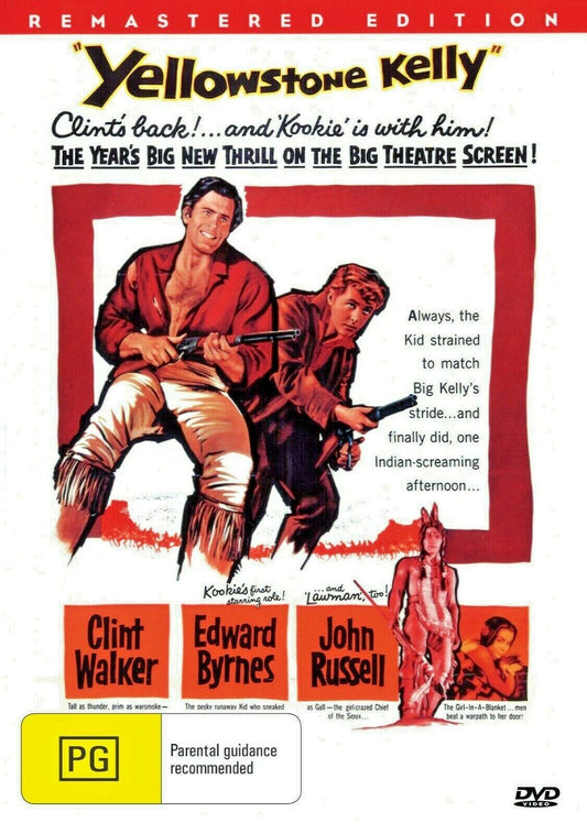 Buy Online Yellowstone Kelly (1959) - DVD - Clint Walker, Edd Byrnes - WESTERN | Best Shop for Old classic and hard to find movies on DVD - Timeless Classic DVD