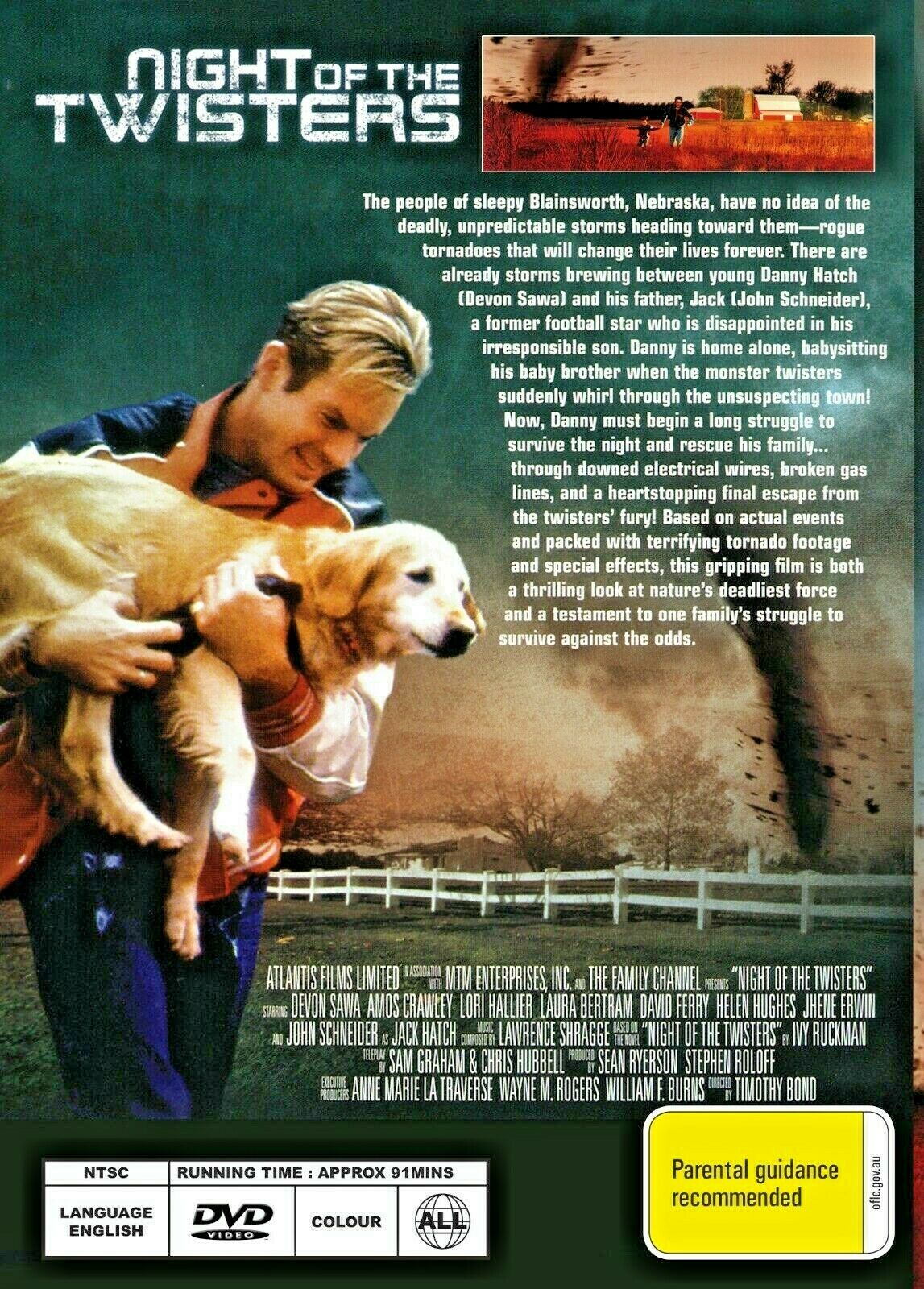 Night of the Twisters - DVD - Devon Sawa, Amos Crawley