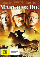 Buy Online March or Die - DVD - Gene Hackman, Terence Hill, Catherine Deneuve | Best Shop for Old classic and hard to find movies on DVD - Timeless Classic DVD