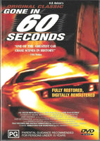 Buy Online Gone in 60 Seconds - Classic 1974 Original REGION 4 DVD | Best Shop for Old classic and hard to find movies on DVD - Timeless Classic DVD