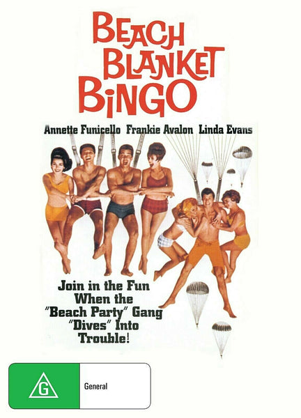 Buy Online Beach Blanket Bingo (1965) - DVD  - Frankie Avalon, Deborah Walley | Best Shop for Old classic and hard to find movies on DVD - Timeless Classic DVD