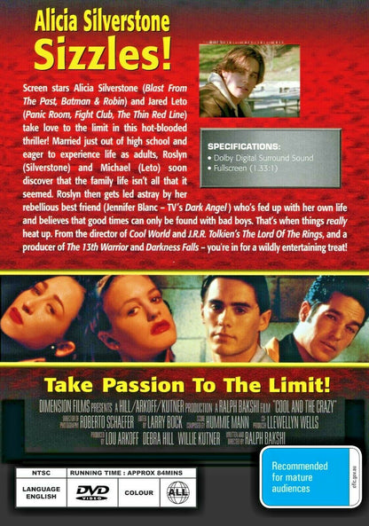 Buy Online Cool and the Crazy (1994) - DVD  - Jared Leto, Alicia Silverstone | Best Shop for Old classic and hard to find movies on DVD - Timeless Classic DVD