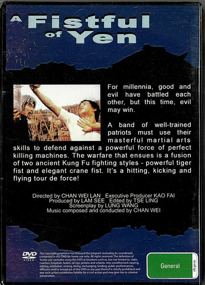 Buy Online A Fistful of Yen DVD Region 4 | Best Shop for Old classic and hard to find movies on DVD - Timeless Classic DVD