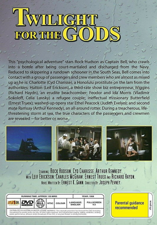 Buy Online Twilight for the Gods - DVD - Rock Hudson, Cyd Charisse | Best Shop for Old classic and hard to find movies on DVD - Timeless Classic DVD