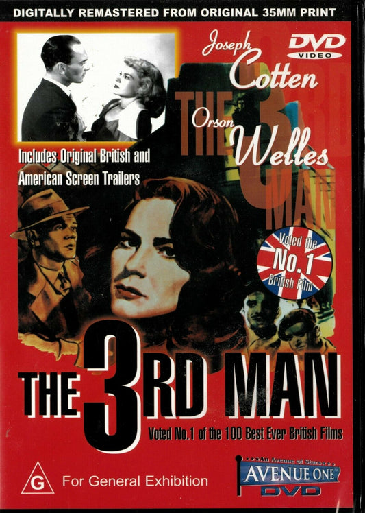 Buy Online THE 3RD MAN -  DVD - PAL | Best Shop for Old classic and hard to find movies on DVD - Timeless Classic DVD