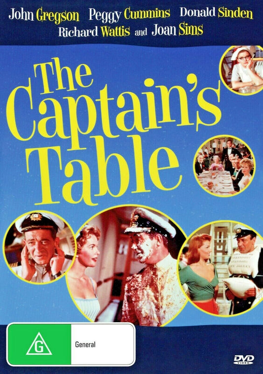 Buy Online The Captain's Table (1959) - DVD  - John Gregson, Peggy Cummins | Best Shop for Old classic and hard to find movies on DVD - Timeless Classic DVD