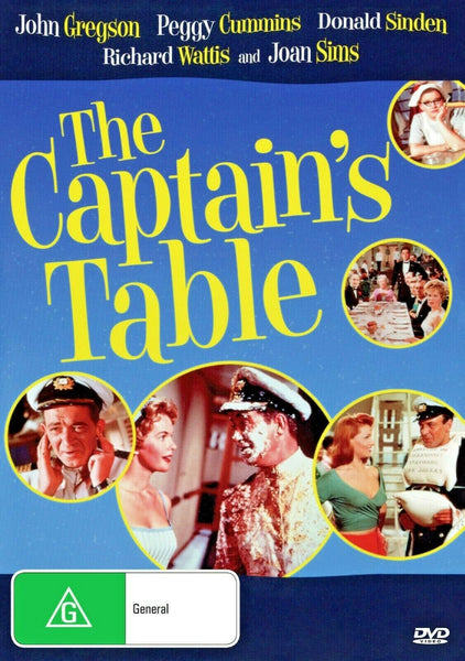 Buy Online The Captain's Table (1959) - DVD  - John Gregson, Peggy Cummins | Best Shop for Old classic and hard to find movies on DVD - Timeless Classic DVD